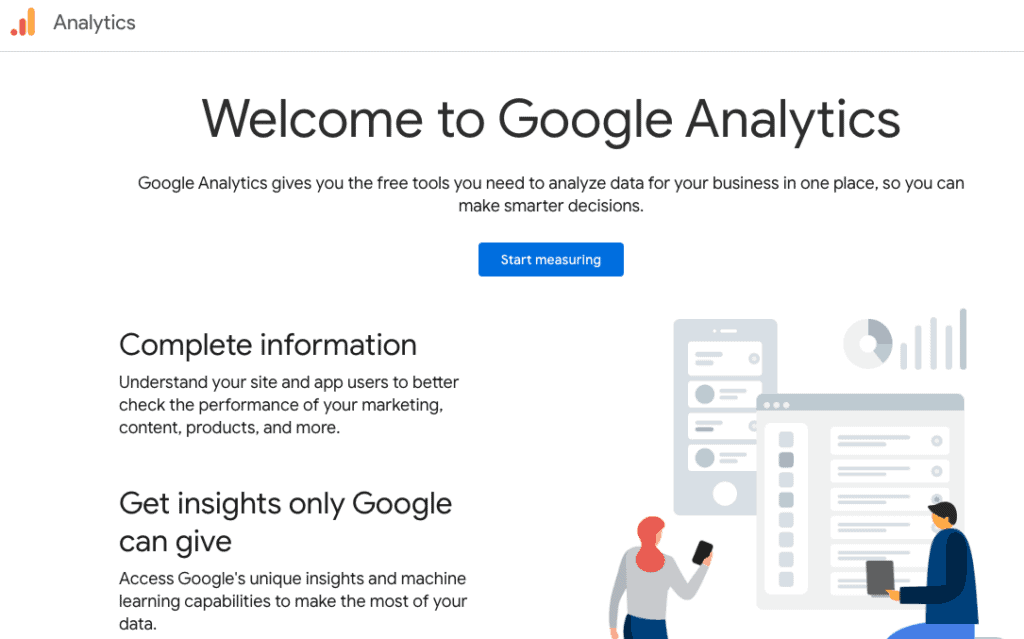 google analytics screenshot